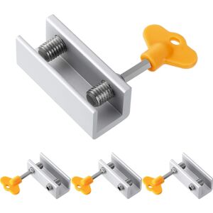 Unbranded (As show, One size) Set Of 4 Sliding Window Locks, Adjustable Aluminum Alloy Win Unbranded (As show, One size) Set Of 4 Sliding Window Locks, Adjustable Aluminum Alloy Win