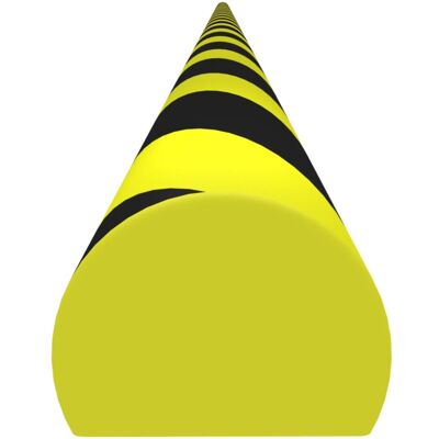 vidaXL 4x3x100 cm Yellow & Black Edge Protector - Edge Protector vidaXL 4x3x100 cm Yellow & Black Edge Protector - Edge Protector