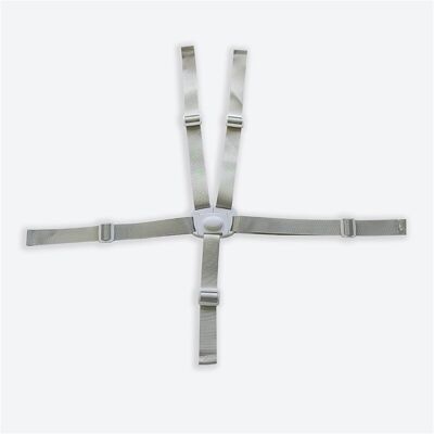 Maxpower (White buckle) Universal Baby High Chair Harness Baby 5-Point Harness Safety Bel Maxpower (White buckle) Universal Baby High Chair Harness Baby 5-Point Harness Safety Bel