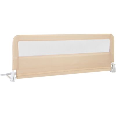 Costway Toddlers Bed Rail Guard 150CM Foldable Baby Bed Rail-Beige Costway Toddlers Bed Rail Guard 150CM Foldable Baby Bed Rail-Beige