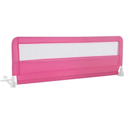 Costway Toddlers Bed Rail Guard 150CM Foldable Baby Bed Rail-Pink Costway Toddlers Bed Rail Guard 150CM Foldable Baby Bed Rail-Pink