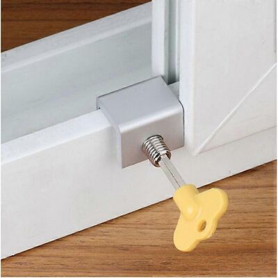 Unbranded (As show, One size) 2 Pack Sliding Window Locks with Key Sash Stopper Anti-Theft Unbranded (As show, One size) 2 Pack Sliding Window Locks with Key Sash Stopper Anti-Theft