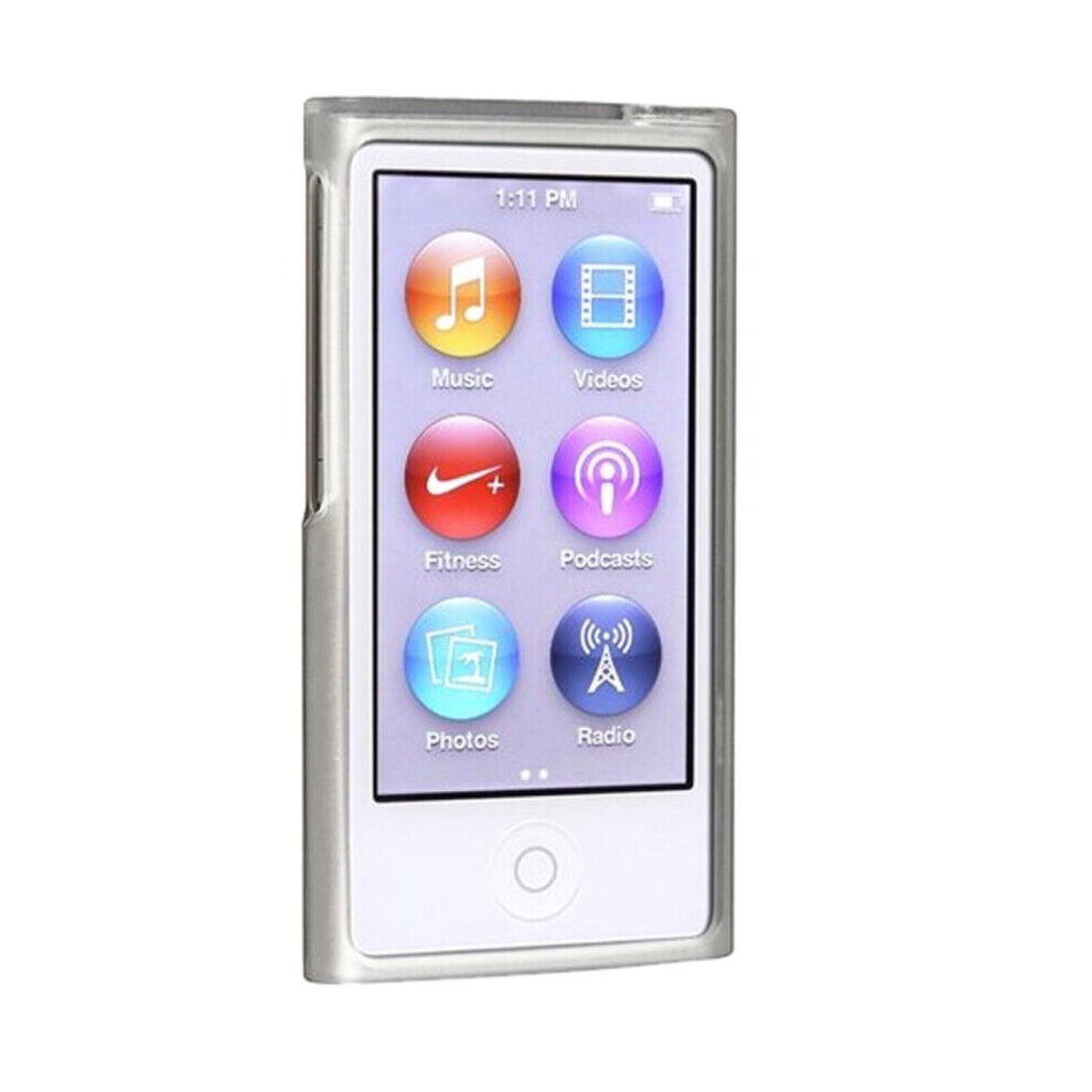 Melitt TPU Rubber Skin Case compatible with Apple iPod nano 7th Generation, Frost Clear