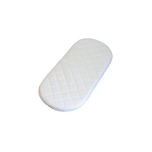 Bluemoon Bedding (66 x 30 x 3 cm ) Quilted Moses Basket Pram Mattress Soft Breathable Oval Shaped