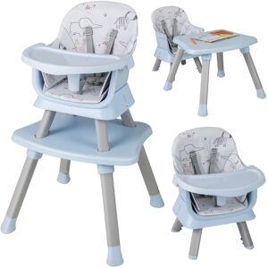 Costway 6-in-1 Baby High Chair - Gray, 6-36 Months, 3-Position Tray, Removable Cushion & Costway 6-in-1 Baby High Chair - Gray, 6-36 Months, 3-Position Tray, Removable Cushion &