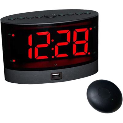 Unbranded Extra Loud Alarm Clock With Wireless Bed Shaker,vibrating Dual Alarm Clock For H Unbranded Extra Loud Alarm Clock With Wireless Bed Shaker,vibrating Dual Alarm Clock For H