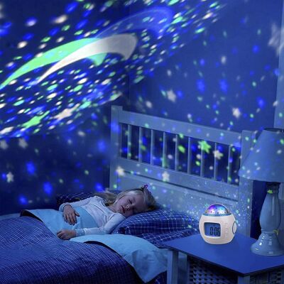 Unbranded Kids Alarm Clock, Stars 7 Color Changing Night Light, Digital Alarm Clock Temper Unbranded Kids Alarm Clock, Stars 7 Color Changing Night Light, Digital Alarm Clock Temper