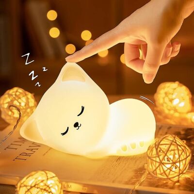 Unbranded Night Light For Kids Lamp Cat Lamp, 16 Colors tap silicone Cute Night Light For Unbranded Night Light For Kids Lamp Cat Lamp, 16 Colors tap silicone Cute Night Light For