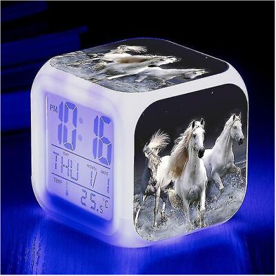 Unbranded (B) Horse Alarm Clock - Animal Alarm - Led - With Light - Glow In The Night - Fo Unbranded (B) Horse Alarm Clock - Animal Alarm - Led - With Light - Glow In The Night - Fo
