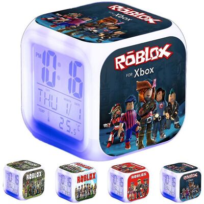 Unbranded (D) Roblox Print Digital Alarm Clock 7 Color Changing Game Night Light Led Displ Unbranded (D) Roblox Print Digital Alarm Clock 7 Color Changing Game Night Light Led Displ