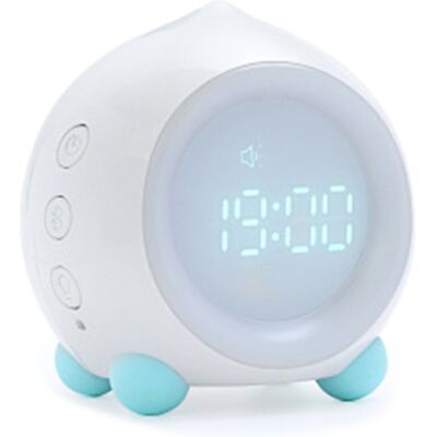 Spactz Kids Alarm Clock for Kids,Night Light, Adjustable Brightness, White Spactz Kids Alarm Clock for Kids,Night Light, Adjustable Brightness, White