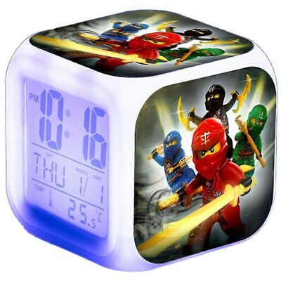 Unbranded (C) Ninjago Led Digital Alarm Clock 7 Colorful Night Light Bedroom Bedside Decor Unbranded (C) Ninjago Led Digital Alarm Clock 7 Colorful Night Light Bedroom Bedside Decor