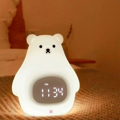 konhill (As show, One size) Bear Night Light, Cute Kids Alarm Clock, Soft BPA-Free Silic konhill (As show, One size) Bear Night Light, Cute Kids Alarm Clock, Soft BPA-Free Silic