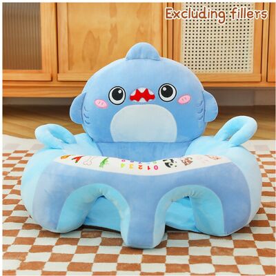 SKESRJTOP (Style2 Shark) New Cute Baby Sofa Support Seat Cover Plush Chair Learn To Sit Co SKESRJTOP (Style2 Shark) New Cute Baby Sofa Support Seat Cover Plush Chair Learn To Sit Co