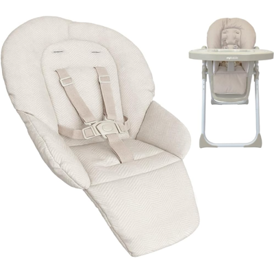 My Babiie MBHC8 Premium Highchair Seat Cover - Oatmeal Herringbone My Babiie MBHC8 Premium Highchair Seat Cover - Oatmeal Herringbone