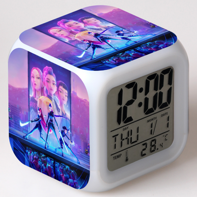 Unbranded K-pop Demon Hunters Clock with LED Night Light(F) Unbranded K-pop Demon Hunters Clock with LED Night Light(F)
