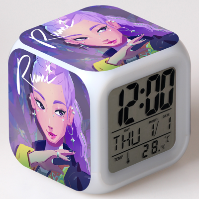 Unbranded K-pop Demon Hunters Clock with LED Night Light(I) Unbranded K-pop Demon Hunters Clock with LED Night Light(I)