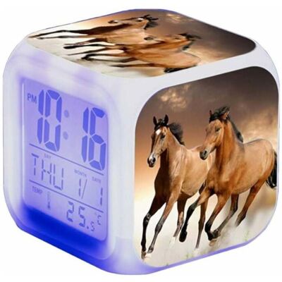 Unbranded Horse Alarm Clock - Animal Alarm - LED - With Light - Glow in the Dark - For Kid Unbranded Horse Alarm Clock - Animal Alarm - LED - With Light - Glow in the Dark - For Kid