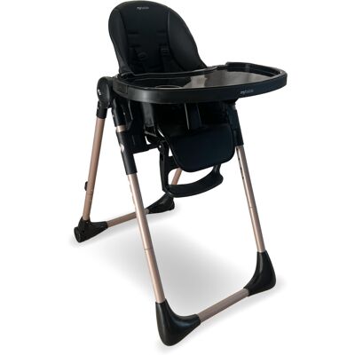 My Babiie MBHC9 Luxe Highchair from Birth - Rose Gold Black My Babiie MBHC9 Luxe Highchair from Birth - Rose Gold Black