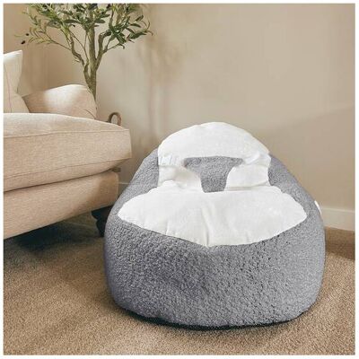 rucomfy Beanbags (Grey) rucomfy Snug Gaga Baby Bean Bag - Soft & Supportive Newborn Seat rucomfy Beanbags (Grey) rucomfy Snug Gaga Baby Bean Bag - Soft & Supportive Newborn Seat