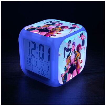 Unbranded (Style-7) KPop demon hunters Alarm Clock 7-Color Changing LED Night Light Alarm Unbranded (Style-7) KPop demon hunters Alarm Clock 7-Color Changing LED Night Light Alarm