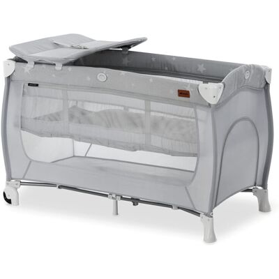 hauck Sleep N Play Center, Stars - Travel Cot Set with Changing Mat, Newborn Hei hauck Sleep N Play Center, Stars - Travel Cot Set with Changing Mat, Newborn Hei