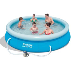 Inflatable Round Fast Set Swimming Pool- 10ft - 30.48cm - Blue - Bestway Inflatable Round Fast Set Swimming Pool- 10ft - 30.48cm - Blue - Bestway