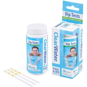 Clearwater CH0043 50 Dip Test Strips for Swimming Pool and Spa Treatment Clearwater CH0043 50 Dip Test Strips for Swimming Pool and Spa Treatment