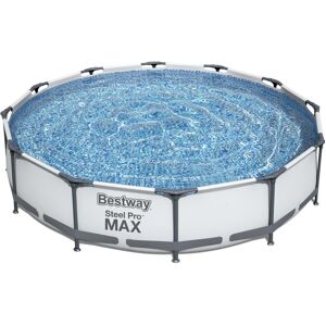 (12'X30") BestWay Steel Pro Frame Swimming Pool Set Round Above Ground With Filt (12'X30") BestWay Steel Pro Frame Swimming Pool Set Round Above Ground With Filt