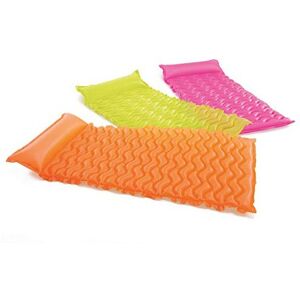 Intex Tote-n-Float Wave Mats Air Mattress 229 x 86 cm Assorted Colours Intex Tote-n-Float Wave Mats Air Mattress 229 x 86 cm Assorted Colours