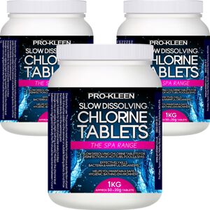 Pro-Kleen (3KG) Stabilised Slow Dissolving Chlorine 20g Tablets Pro-Kleen (3KG) Stabilised Slow Dissolving Chlorine 20g Tablets