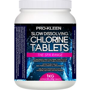 Pro-Kleen (1KG) Stabilised Slow Dissolving Chlorine 20g Tablets Pro-Kleen (1KG) Stabilised Slow Dissolving Chlorine 20g Tablets