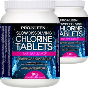 Pro-Kleen (2KG) Stabilised Slow Dissolving Chlorine 20g Tablets Pro-Kleen (2KG) Stabilised Slow Dissolving Chlorine 20g Tablets