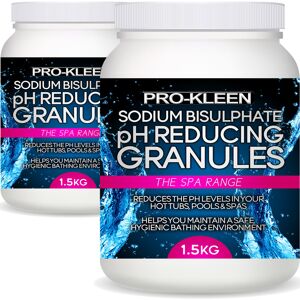 Pro-Kleen (2 x 1.5KG) pH-Reducer Sodium Bisulphate for Pools Hot Tub Spa Pro-Kleen (2 x 1.5KG) pH-Reducer Sodium Bisulphate for Pools Hot Tub Spa