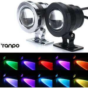Ranpo (Black, 10W & AC/DC 12V) 10W 15W Waterproof RGB LED Underwater FloodLight Outdoo Ranpo (Black, 10W & AC/DC 12V) 10W 15W Waterproof RGB LED Underwater FloodLight Outdoo
