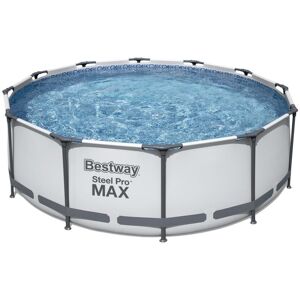 Bestway Grey 12'X39.5" Steel Pro Frame Pool Set Bestway Grey 12'X39.5" Steel Pro Frame Pool Set