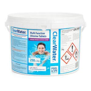Clearwater 5 kg Multifunction Chlorine Tablets 4 in 1 Clearwater 5 kg Multifunction Chlorine Tablets 4 in 1