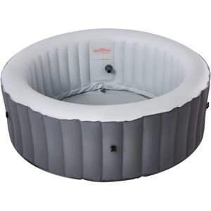(Grey/Round, 6 Person) Mspa Lite Inflatable Hot Tub Portable Pool (Grey/Round, 6 Person) Mspa Lite Inflatable Hot Tub Portable Pool