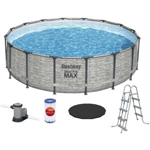 Bestway Swimming Pool 16ft x 48in Steel Pro MAX Deep Grey BW5619E Bestway Swimming Pool 16ft x 48in Steel Pro MAX Deep Grey BW5619E