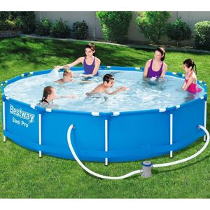 Unbranded 12FT 366cm x 76cm Steel Frame Luxury Garden Swimming Pool with Pump Unbranded 12FT 366cm x 76cm Steel Frame Luxury Garden Swimming Pool with Pump