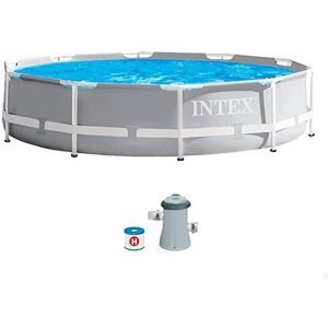 Intex 26702NP 10ft X 30In round Prism Outdoor Frame Swimming Pool Set, Includes Intex 26702NP 10ft X 30In round Prism Outdoor Frame Swimming Pool Set, Includes