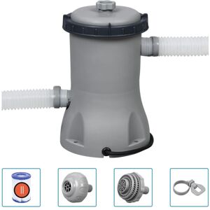 Bestway Gray Flowclear Pool Filter Pump - Swimming Pool Filter Bestway Gray Flowclear Pool Filter Pump - Swimming Pool Filter