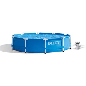 Intex 28202UK 10ft x 30in Metal Frame Swimming Pool with Filter Pump, 4,485 lite Intex 28202UK 10ft x 30in Metal Frame Swimming Pool with Filter Pump, 4,485 lite