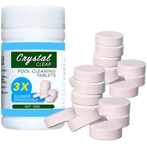 Unbranded 100pcs Chlorine Tablets Swimming Pool Cleaning Tablet Floating Hot Tub Chemical Unbranded 100pcs Chlorine Tablets Swimming Pool Cleaning Tablet Floating Hot Tub Chemical