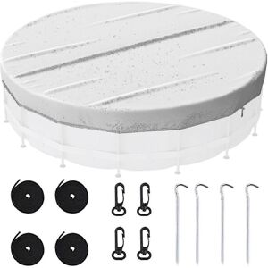 Unbranded (6FT) Pool Cover, Windproof Round Inflatable Swimming Pool Cover, Dustproof Wate Unbranded (6FT) Pool Cover, Windproof Round Inflatable Swimming Pool Cover, Dustproof Wate