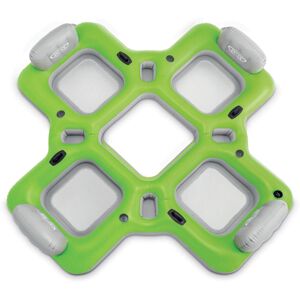 Intex Lounge Island Inflatable 4 Seat Inflatable PVC Pool Float Raft Green Intex Lounge Island Inflatable 4 Seat Inflatable PVC Pool Float Raft Green