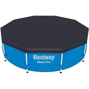 Bestway Flowclear PVC Round 10 Foot Pool Cover for Above Ground Frame Bestway Flowclear PVC Round 10 Foot Pool Cover for Above Ground Frame