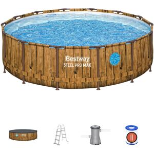 Bestway Steel Pro Max Above Ground Pool, Metal Frame Round Swimming Pool, Family Bestway Steel Pro Max Above Ground Pool, Metal Frame Round Swimming Pool, Family