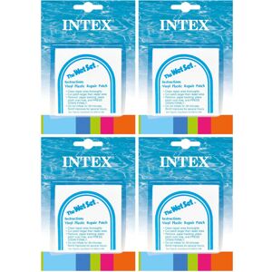 INTEX Wet Set Adhesive Vinyl Plastic Swimming Pool Tube Repair Patch 24 Pack Kit INTEX Wet Set Adhesive Vinyl Plastic Swimming Pool Tube Repair Patch 24 Pack Kit
