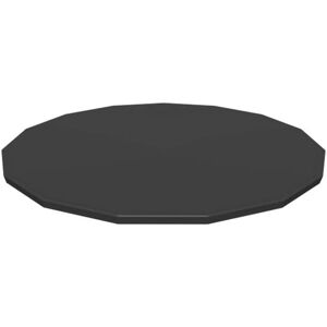 Bestway Flowclear PVC Round 14 Foot Pool Cover for Above Ground Frame Pools with Bestway Flowclear PVC Round 14 Foot Pool Cover for Above Ground Frame Pools with